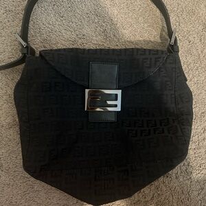 Authentic fendi monogram shoulder bag